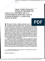 Instrumentos Económicos para El Control de La Contaminación Del Agua - Artículo