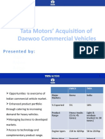 Tata Motors' Acquisition of Daewoo Commercial Vehicles: Rajan Rohan Aditya