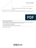 Li Emprunt de La Théorie Économique À La Tradition Sociologique. Le Cas Du Don Contre-Don