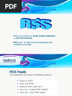 RSS Is An Acronymn For Really Simple Syndication or Rich Site Summary