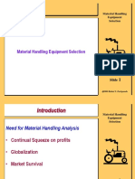 Material Handling Equipment Selection: Slide