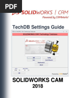 Solidworks Cam Techdb Settings Guide