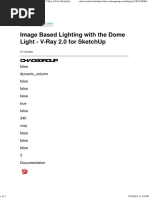 Image Based Lighting With The Dome Light - V-Ray 2.0 For SketchUp