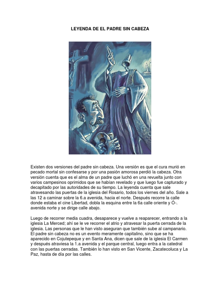 Leyenda de El Padre Sin Cabeza | PDF