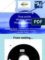 Electrowetting: Drop Profile Wetting Defects Wetting Transitions