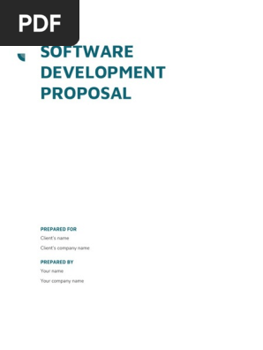 Software Development Proposal