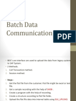 Batch Data Communication