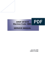 ARDF DF3010 Machine Code: B802 Service Manual: June 23rd, 2006 Subject To Change