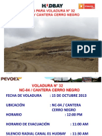VIGÍAS DE VOLADURA N° 32 NC-04 y CANTERA CERRO NEGRO - PEVOEX