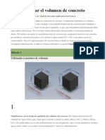 Cómo calcular el volumen de concreto