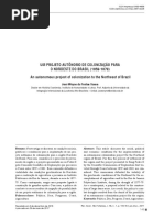 Um Projeto Autônomo de Colonização Para o NE Do Brasil