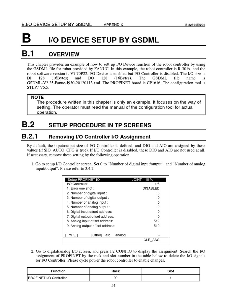 FANUC PROFINET I/O Setup Guide | PDF | Input/Output | Programmable ...