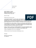 BFP FO1 Application Letter