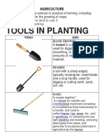 Tools in Planting: Agriculture