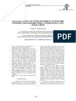 Implementation of SVPWM Technique in Four Wire Inverter For Uninterruptible Power Supply (Ups) Applications