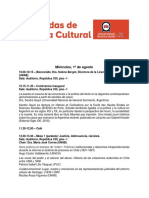 PROGRAMA FINAL I Jornadas de Historia Cultural UNAB