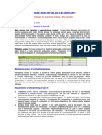 Conservation of Fuel Oils