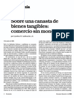 Sobre Una Canasta de Bienes Tangibles: Comercio Sin Moneda