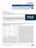 Case History-The Control of Impurities-A Critical Issue to The Active Pharmaceutical Ingredient  JOJ Scin 1(4) JOJS.ms.ID.555566 (2018) Krishnasarmapathy