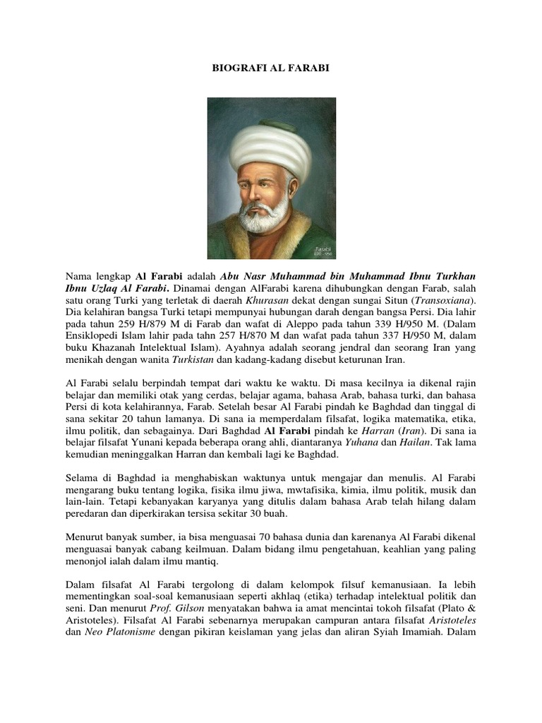 Biografi Al Farabi | PDF
