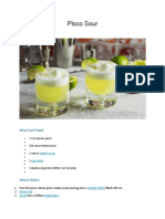 Pisco Sour: What You'll Need