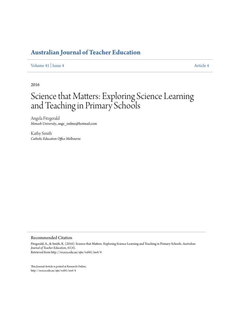 Science Teachers | PDF | Teachers | Curriculum
