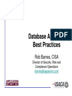 Database Auditing, Best Practices May09 - Slides PDF