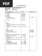 Tour Programme Format Template | PDF