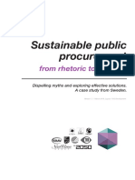 Sustainable Public Procurement: From Rhetoric To Practice