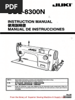 Juki DDL-8300N Instruction Manual