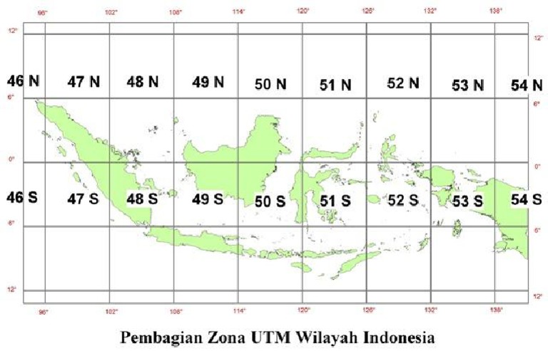 Pembagian Zona UTM Indonesia | PDF