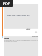 Social Media Campaign Proposal Template