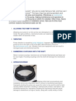 Causes of Mechanical Seal Leaks