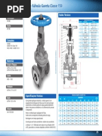 Peso Válvula Gaveta