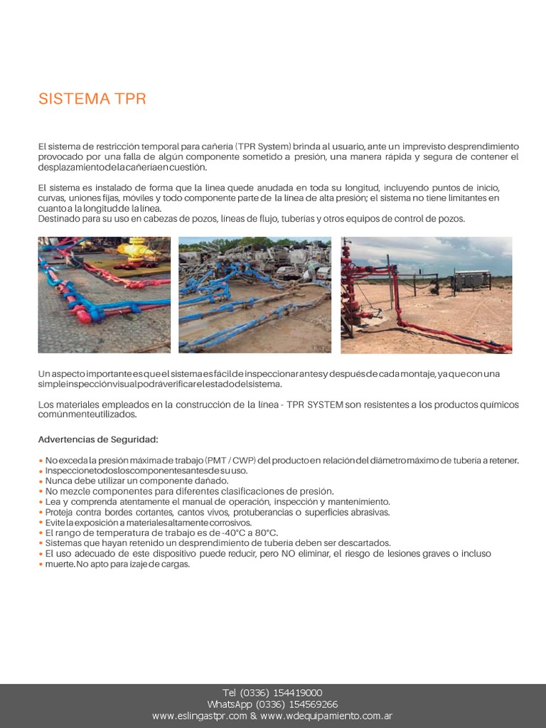 Eslingas TPR System | PDF