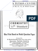 11th Standard Chemistry Blueprint Based Model Question Paper