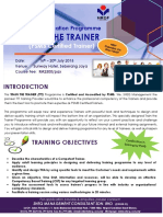 Train The Trainer (16 - 20 July 2018 at Sunway Hotel, Seberang Jaya) - PSMB Certification Programme