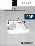 Partslist Siruba FA007 PDF