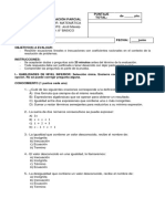 8° Prueba - Ecuacion Lineal