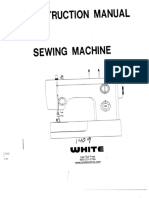 Instruction Manual FOR Sewing Machine: White