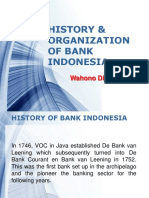 History & Organization of Bank Indonesia: Wahono Diphayana