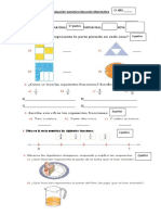 Evaluación Sumativa Educación Matemática 5º