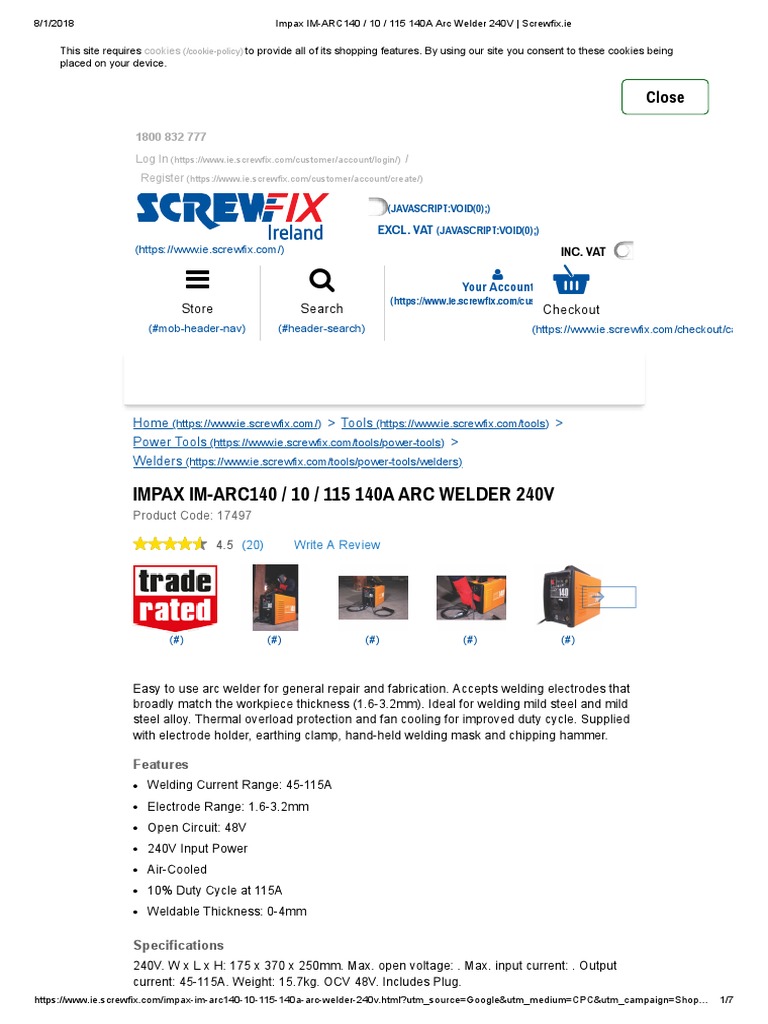 Screwfix 1 PDF Welding Construction