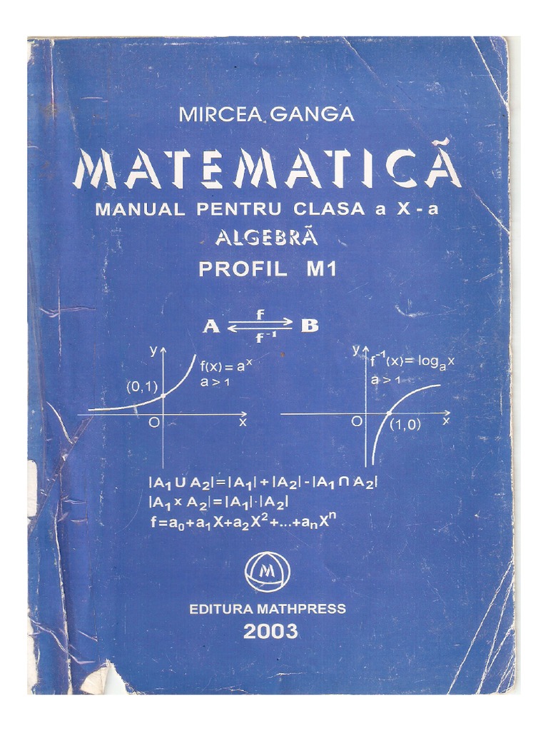 Manual Clasa A 10 A Matematica Pdf