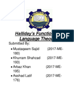 Halliday's Function of Language Theory