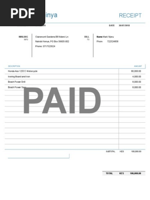 Simple Receipt