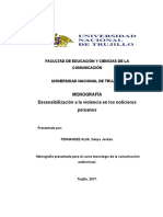 Desensibilización a La Violencia en Los Noticieros Peruanos.