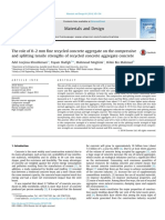 The role of fine recycled concrete aggregate on compressive and splitting tensile strengths