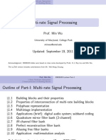 Multi-Rate Signal Processing: Prof. Min Wu