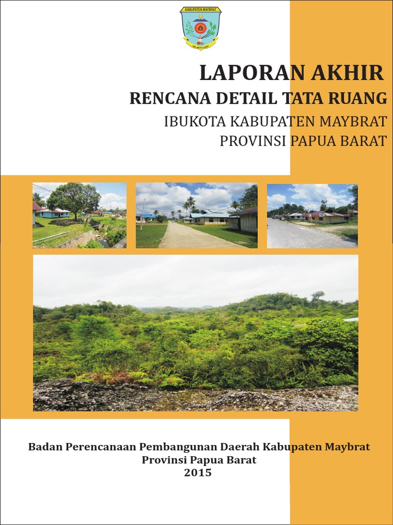 Cover Laporan Akhir RDTR Maybrat | PDF